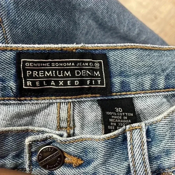 Sonoma jeans premium denim relaxed fit shorts size 30 - Picture 4 of 4